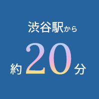 渋谷駅から約20分