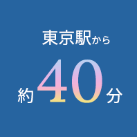 東京駅から約40分